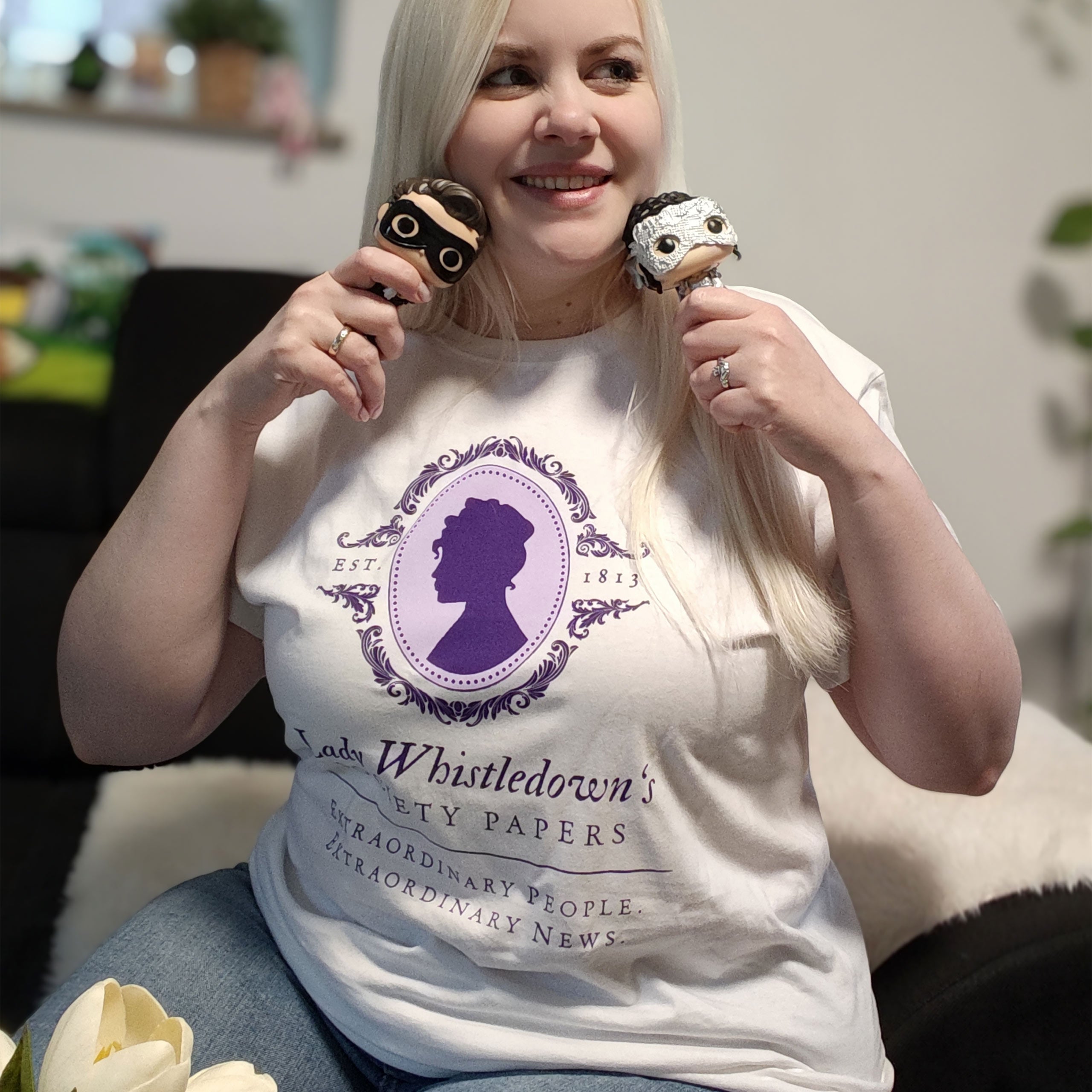 Immagine del prodotto T-shirt Society Papers per fan di Bridgerton