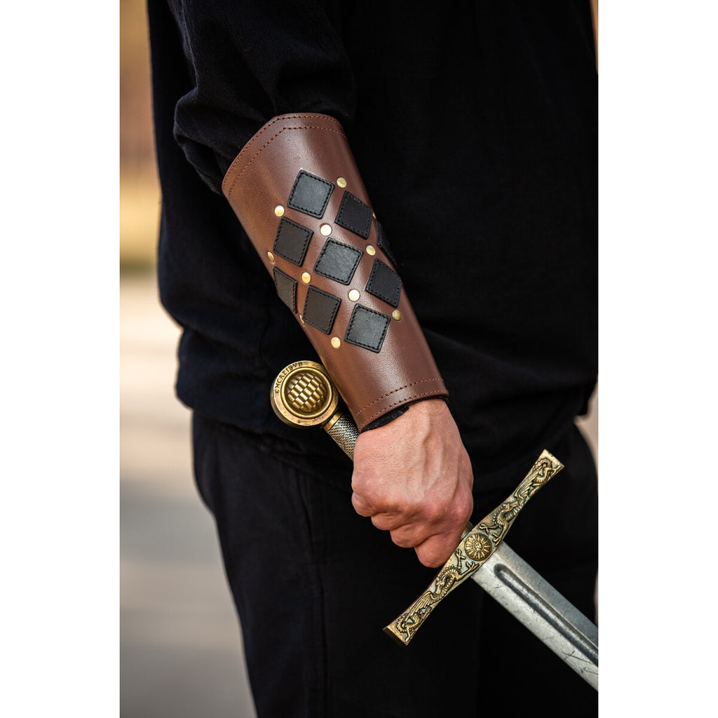 Immagine del prodotto Bracciale medievale in pelle Orm marrone-nero