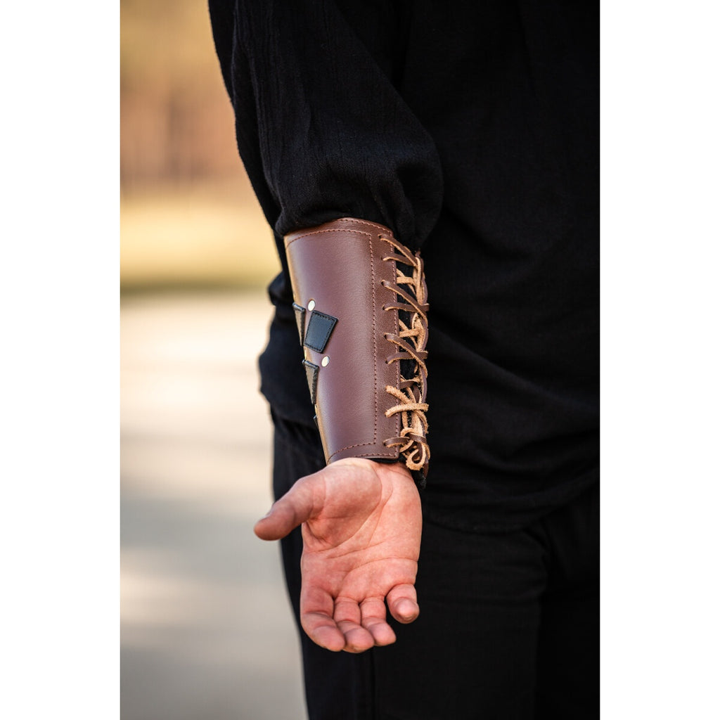 Immagine del prodotto Bracciale medievale in pelle Orm marrone-nero