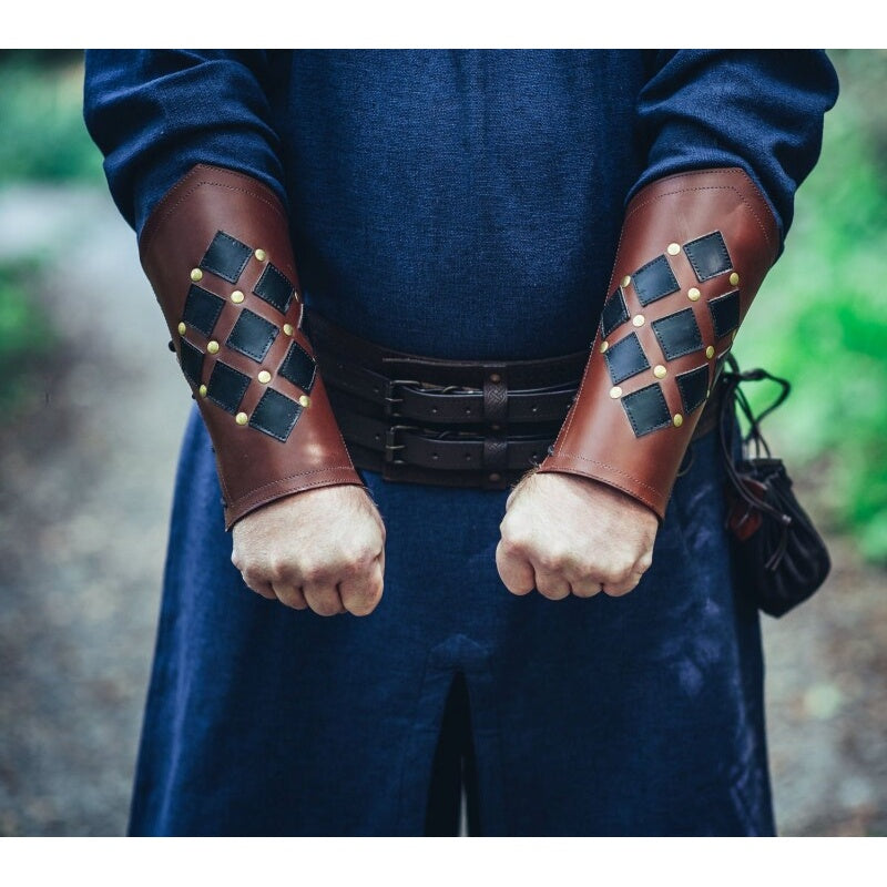 Immagine del prodotto Bracciale medievale in pelle Orm marrone-nero