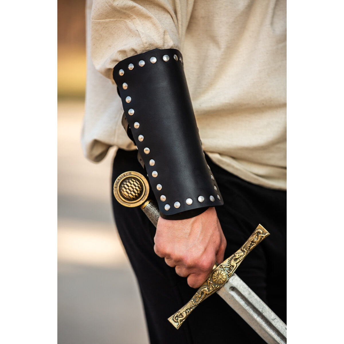 Immagine del prodotto Bracciale medievale in pelle Mar nero