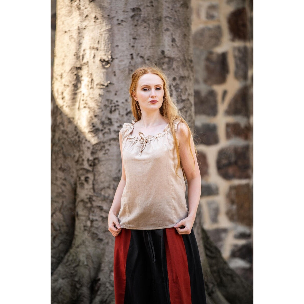 Immagine del prodotto Blusa estiva medievale Adele senza maniche beige