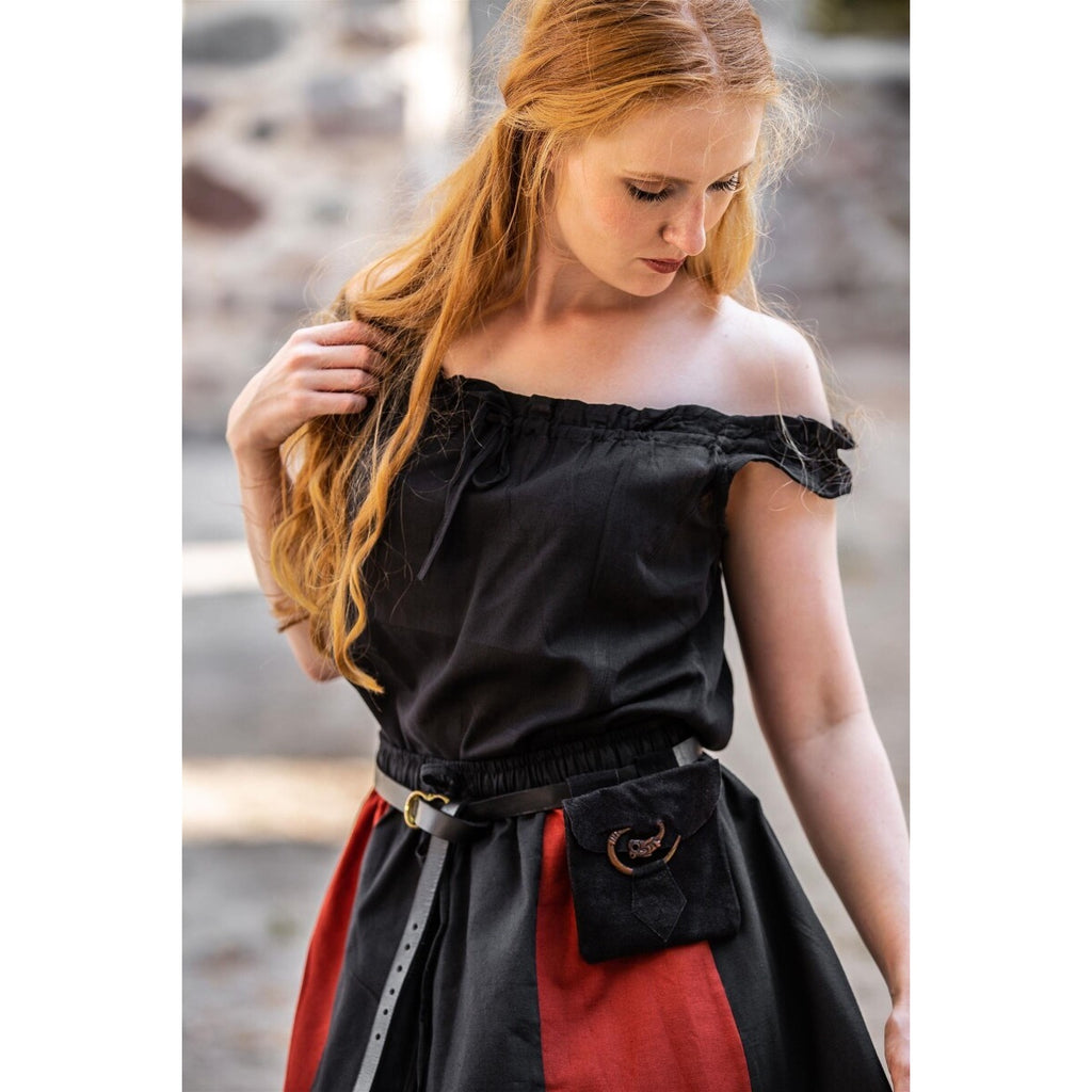 Immagine del prodotto Blusa estiva medievale Adele senza maniche nera
