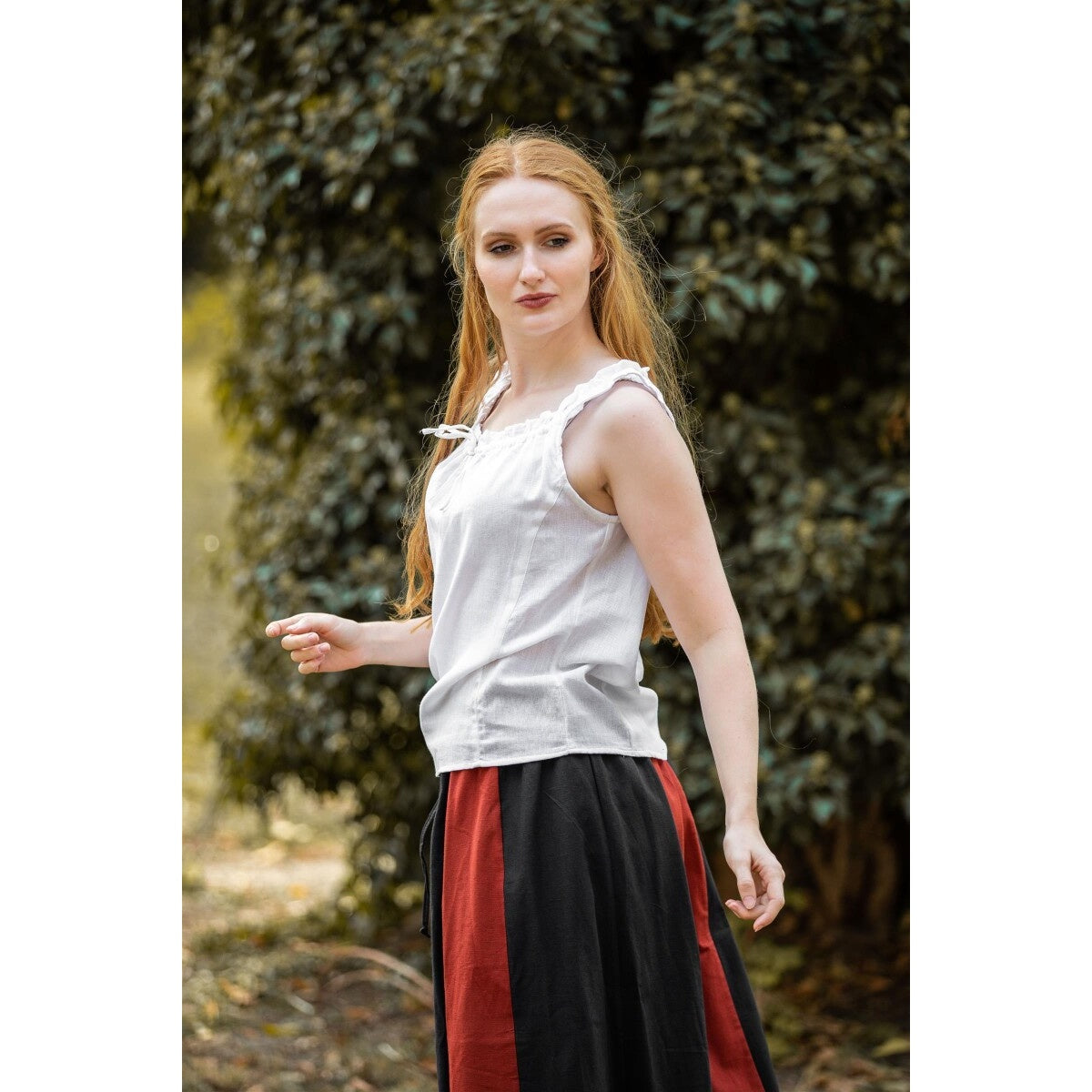 Immagine del prodotto Blusa estiva medievale Adele senza maniche bianca
