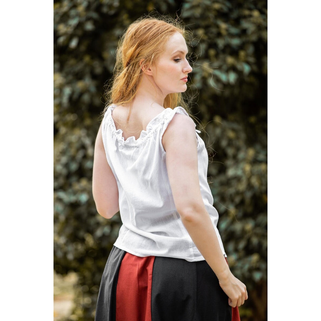 Immagine del prodotto Blusa estiva medievale Adele senza maniche bianca