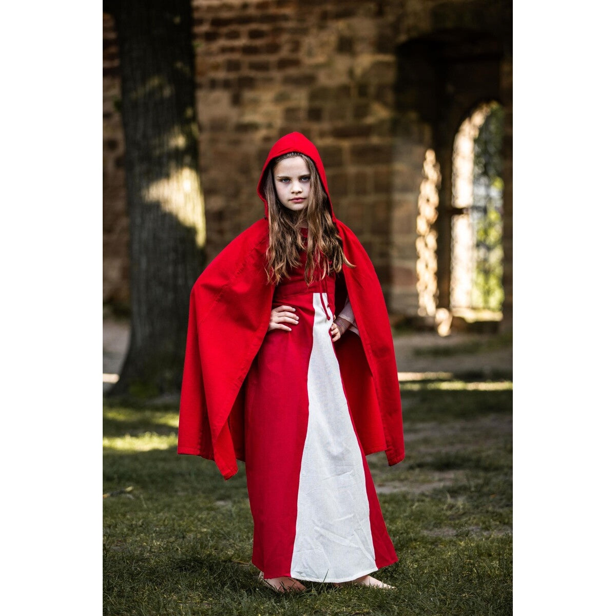Immagine del prodotto Mantello medievale Cecilia per bambini rosso