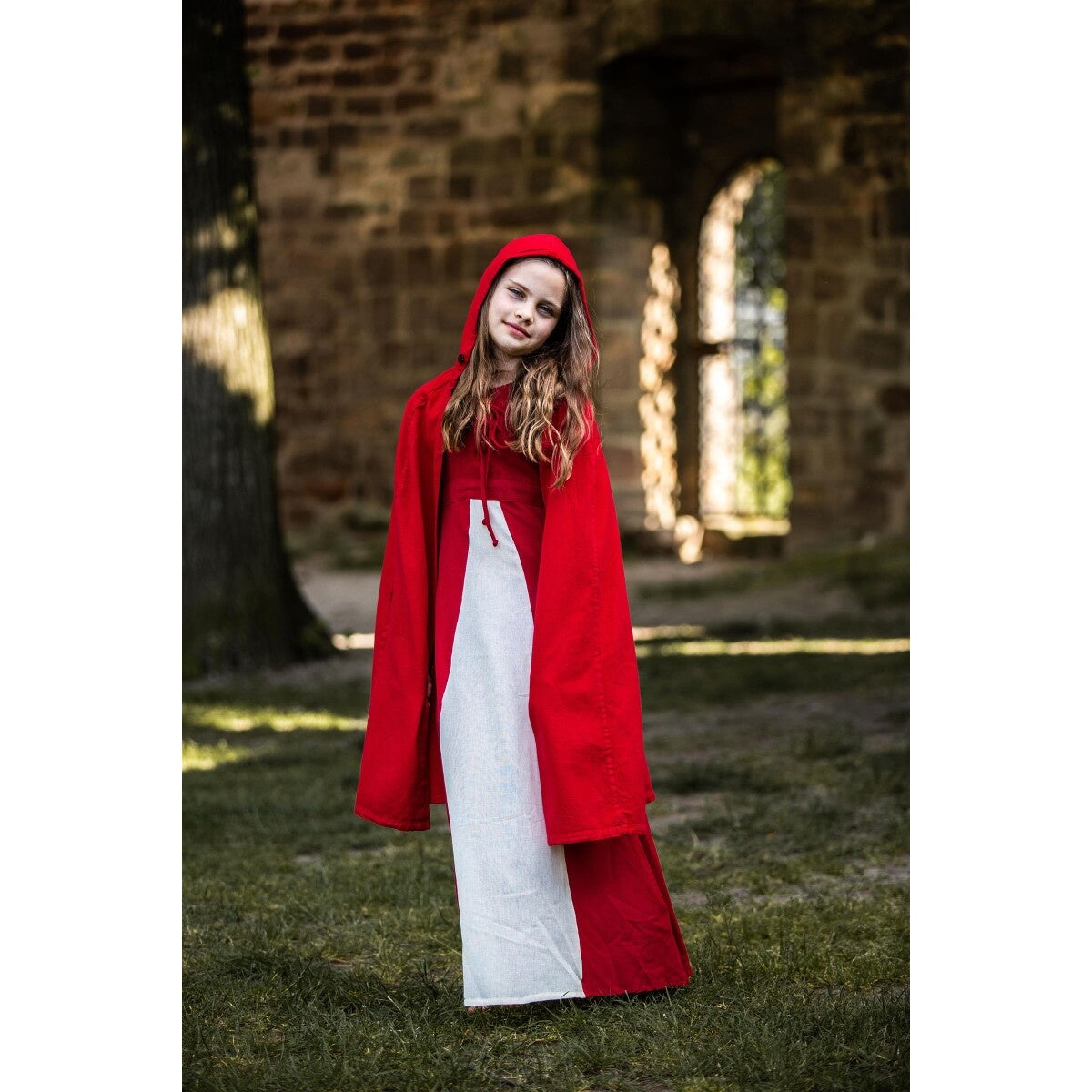 Immagine del prodotto Mantello medievale Cecilia per bambini rosso