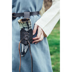 Product image Medieval Leather Drinking Horn Holder with Celtic Knots