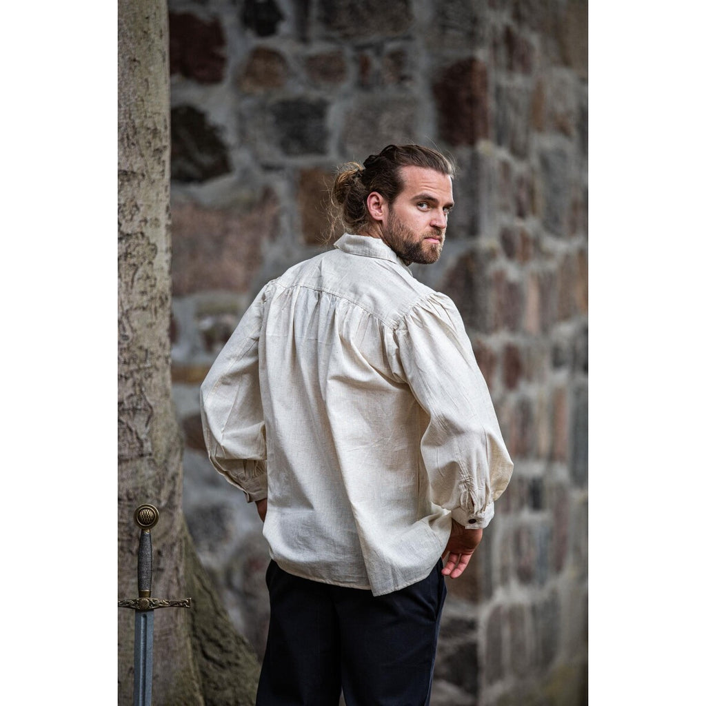 Immagine del prodotto Camicia medievale con lacci Artù beige