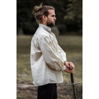 Product image Medieval Stand-Up Collar Lace-Up Shirt Bruno beige