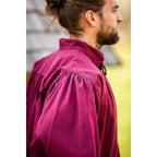 Immagine del prodotto Camicia medievale con colletto alla coreana e allacciatura Georg rosso mélange