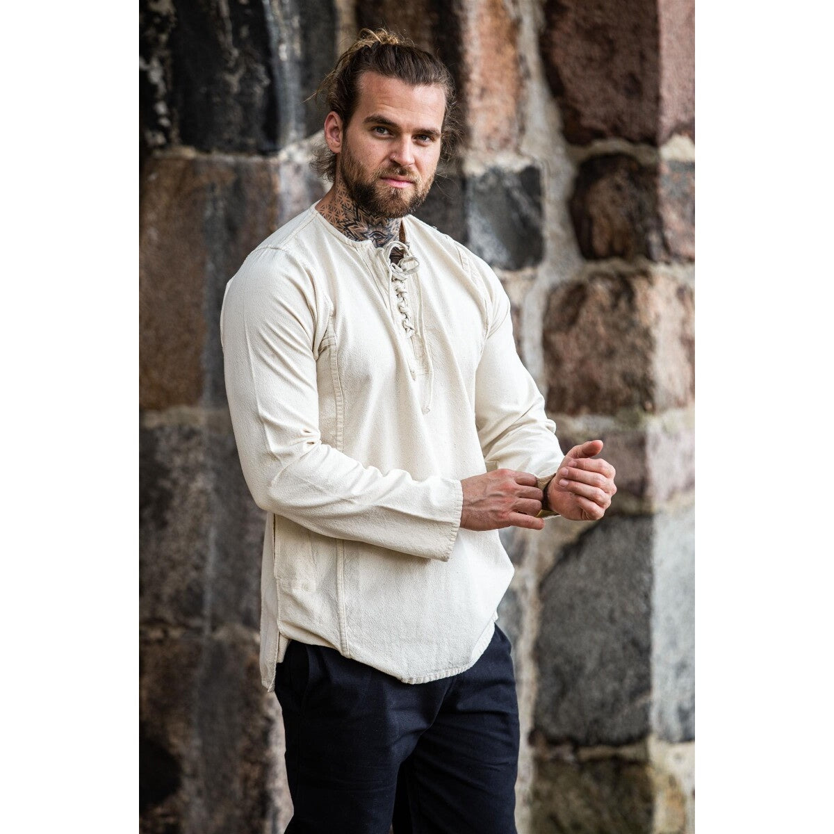 Immagine del prodotto Camicia da contadino medievale Felix beige