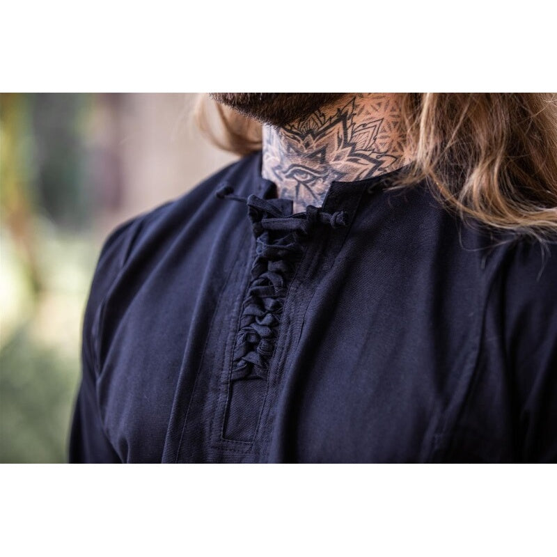 Immagine del prodotto Camicia contadina medievale Felix nera