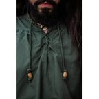 Immagine del prodotto Camicia medievale con colletto in piedi e allacciatura Friedrich verde