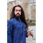 Immagine del prodotto Camicia medievale con lacci e occhielli Adrian blu