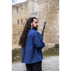 Immagine del prodotto Camicia medievale con lacci e occhielli Adrian blu