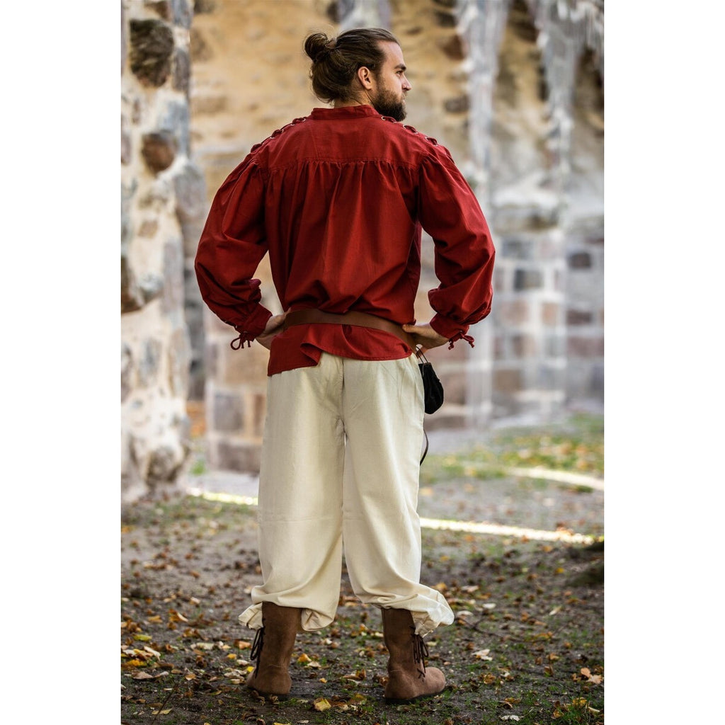 Immagine del prodotto Camicia medievale con allacciatura e occhielli Adrian rossa