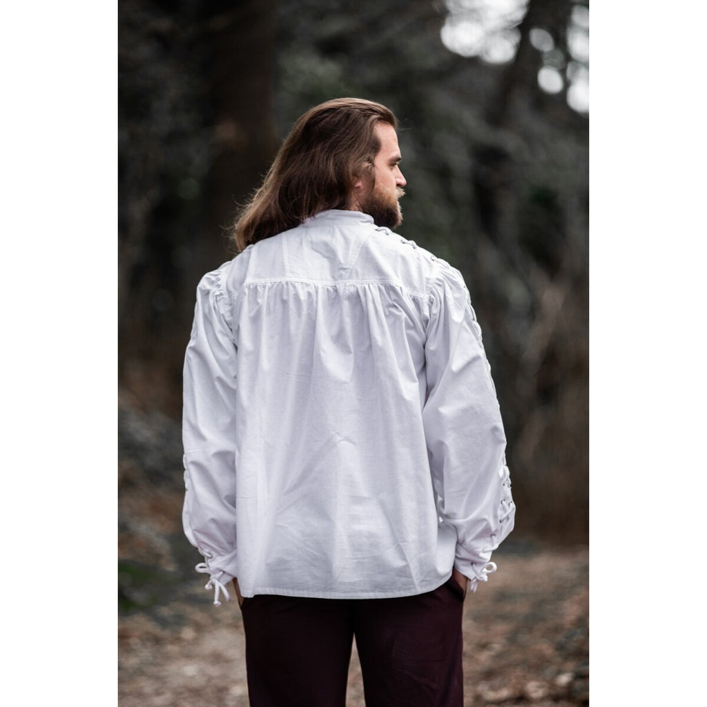Immagine del prodotto Camicia medievale con lacci e occhielli Adrian bianca