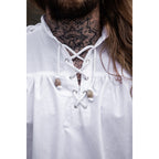 Immagine del prodotto Camicia medievale con lacci e occhielli Adrian bianca