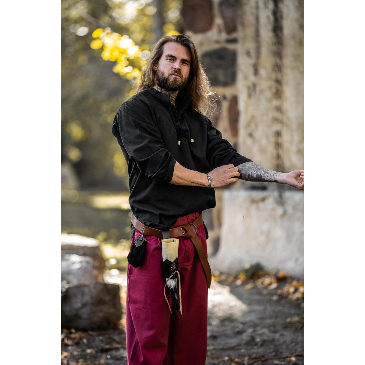 Immagine del prodotto Camicia medievale Ansbert nera