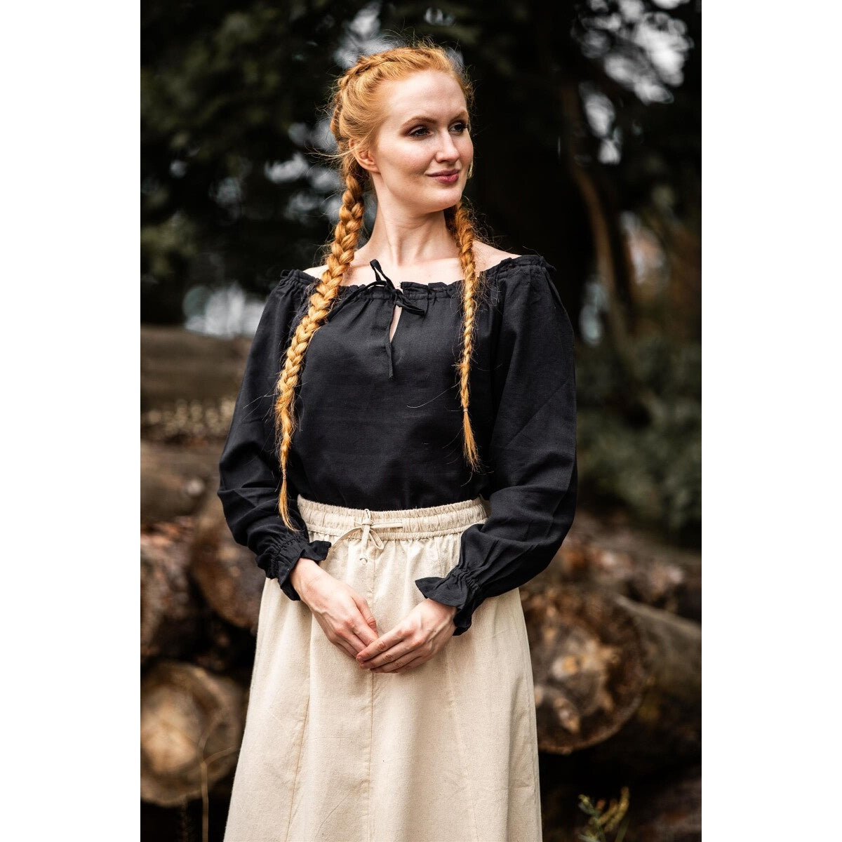 Immagine del prodotto Blusa medievale Edith nera