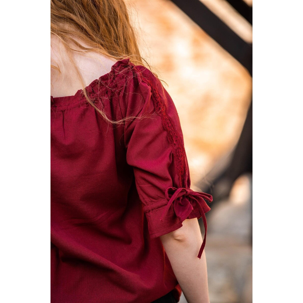 Immagine del prodotto Blusa medievale a maniche corte Sandra rossa