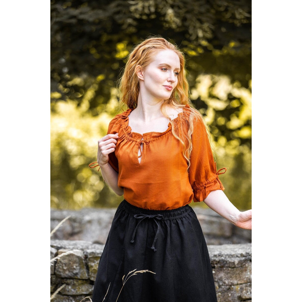 Immagine del prodotto Blusa medievale manica corta Vera marrone