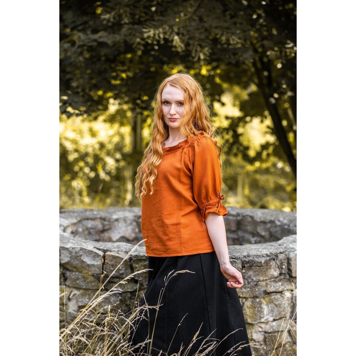 Immagine del prodotto Blusa medievale manica corta Vera marrone