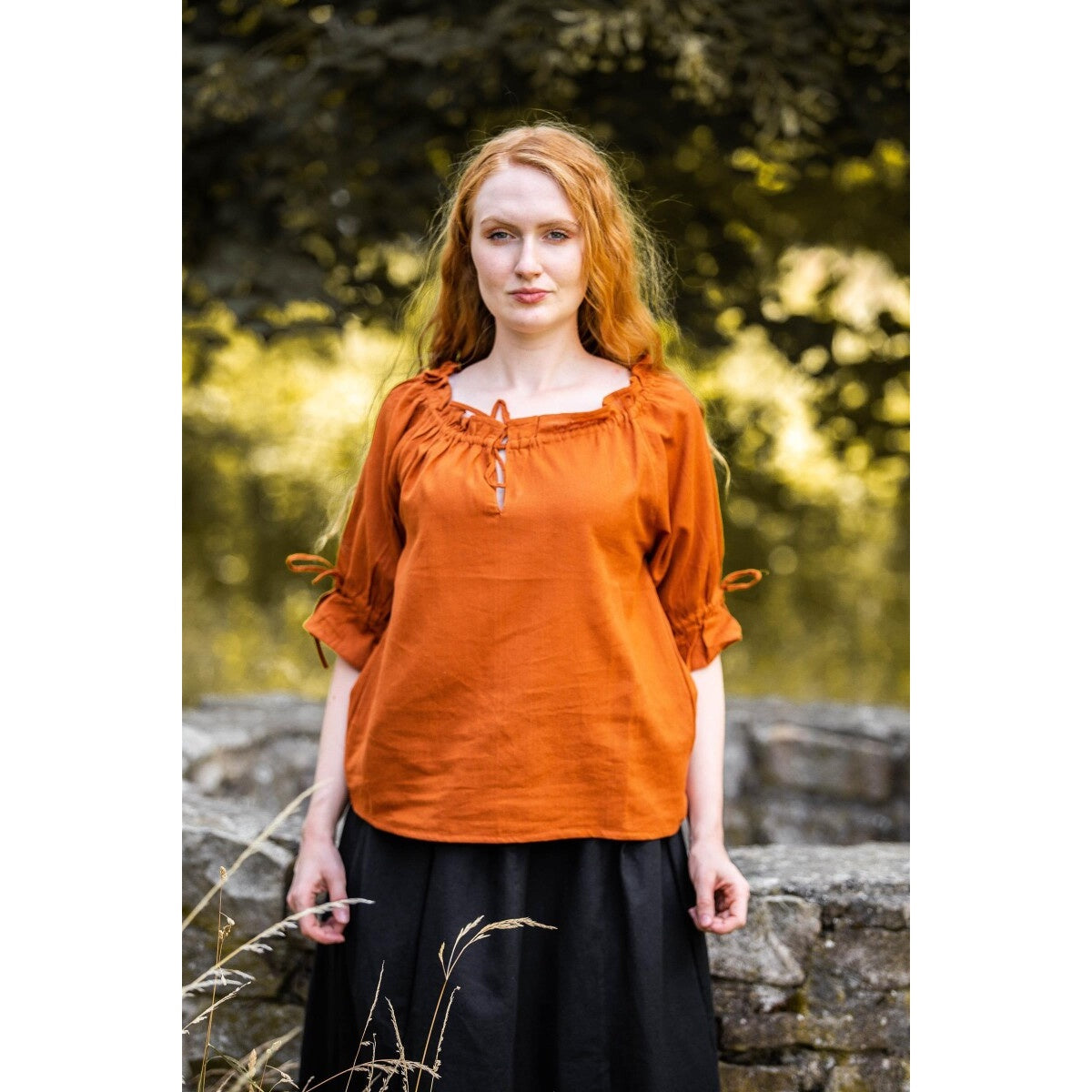 Immagine del prodotto Blusa medievale manica corta Vera marrone