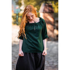Immagine del prodotto Blusa medievale a maniche corte Vera verde