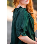 Immagine del prodotto Blusa medievale a maniche corte Vera verde