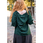 Immagine del prodotto Blusa medievale a maniche corte Vera verde