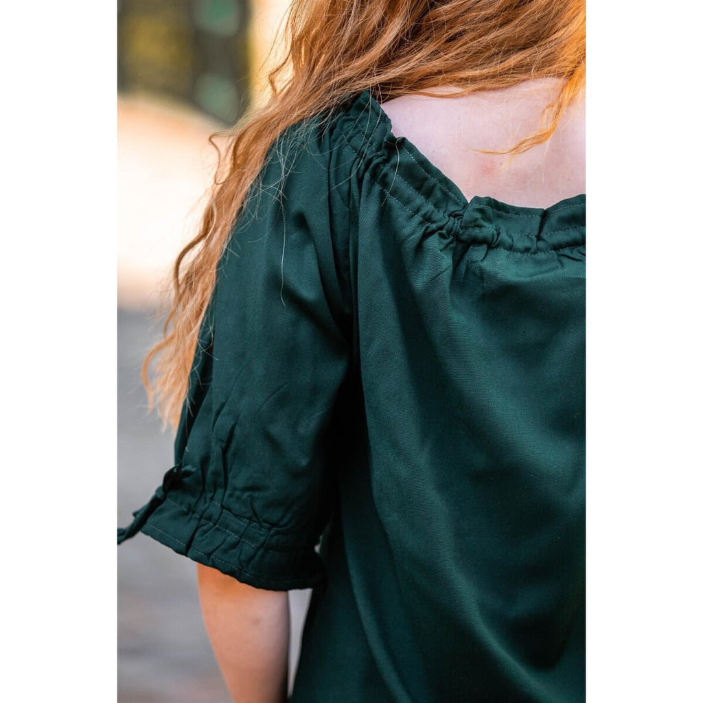 Immagine del prodotto Blusa medievale a maniche corte Vera verde