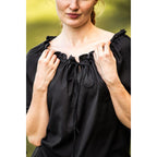 Immagine del prodotto Blusa medievale a maniche corte Vera nera