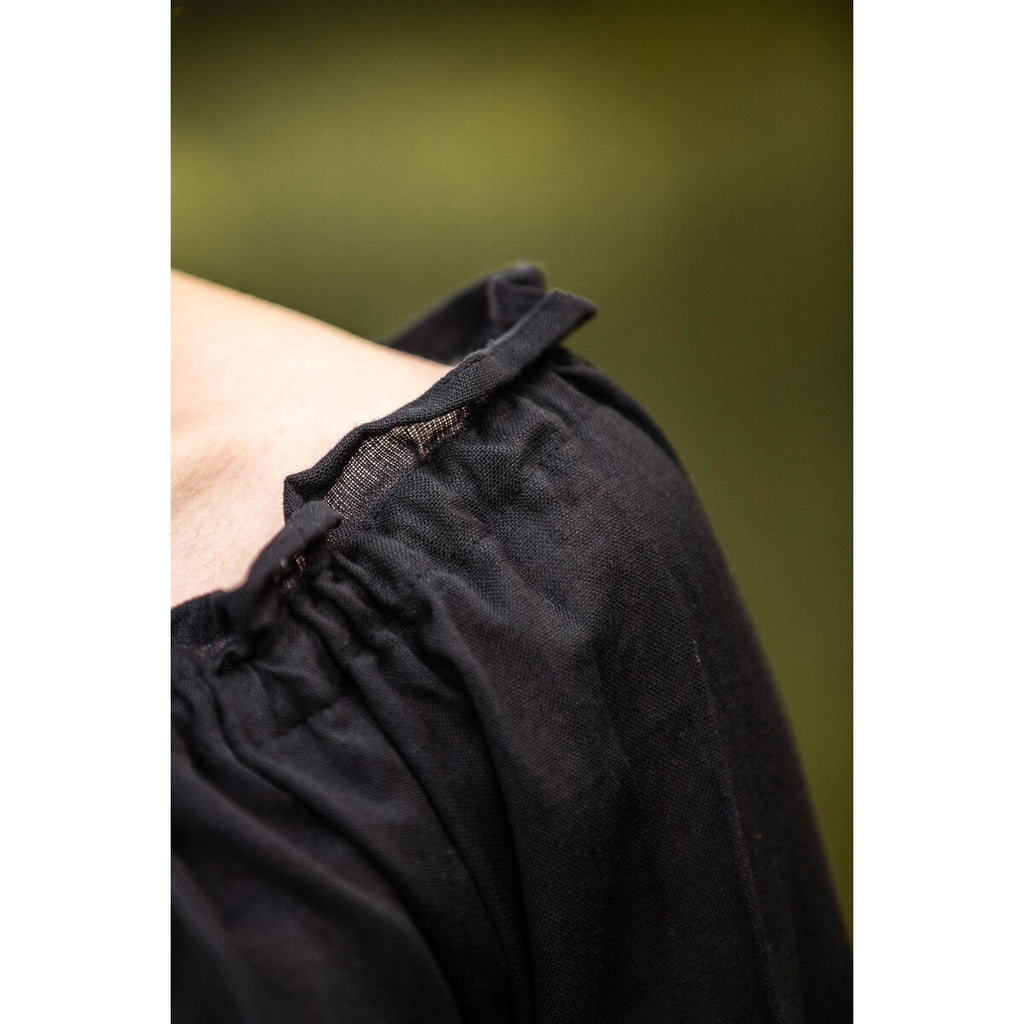 Immagine del prodotto Blusa medievale a maniche corte Vera nera