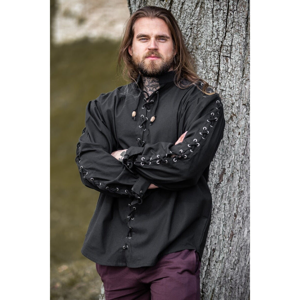 Immagine del prodotto Camicia medievale Gustavo nera