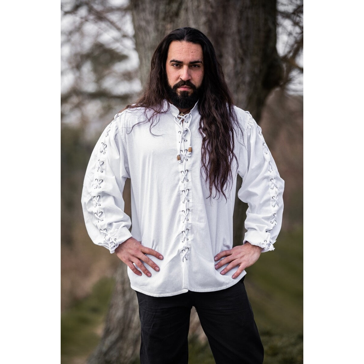 Immagine del prodotto Camicia medievale Gustavo bianca