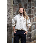 Immagine del prodotto Camicia medievale con lacci Dagwin beige