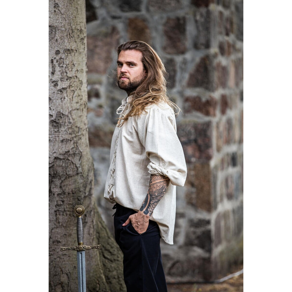 Immagine del prodotto Camicia medievale con lacci Dagwin beige