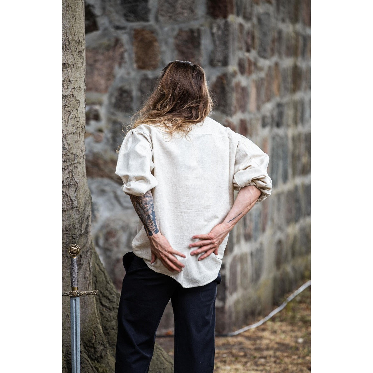 Immagine del prodotto Camicia medievale con lacci Dagwin beige