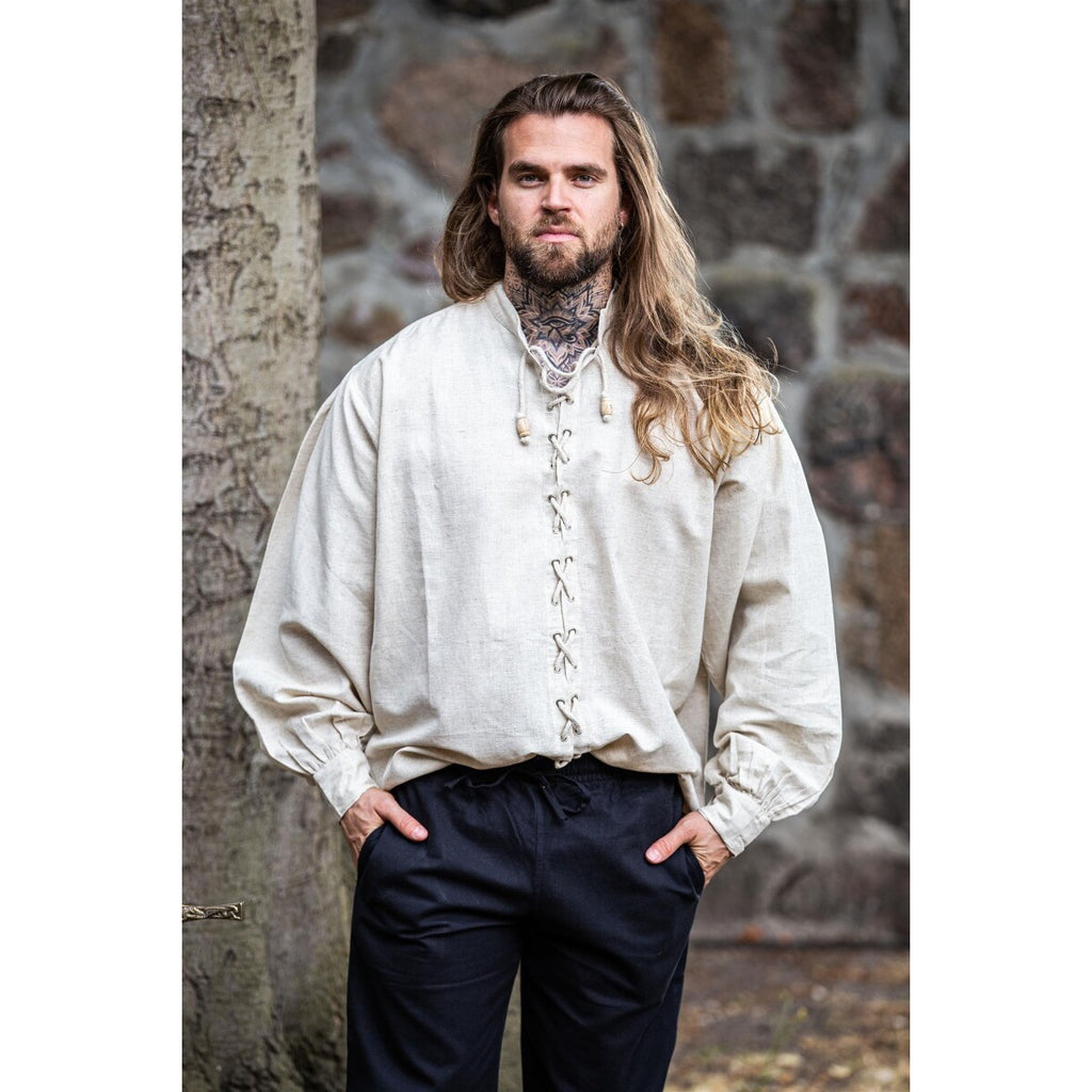 Immagine del prodotto Camicia medievale con lacci Dagwin beige