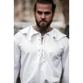 Immagine del prodotto Camicia medievale con colletto tondo Athos bianca