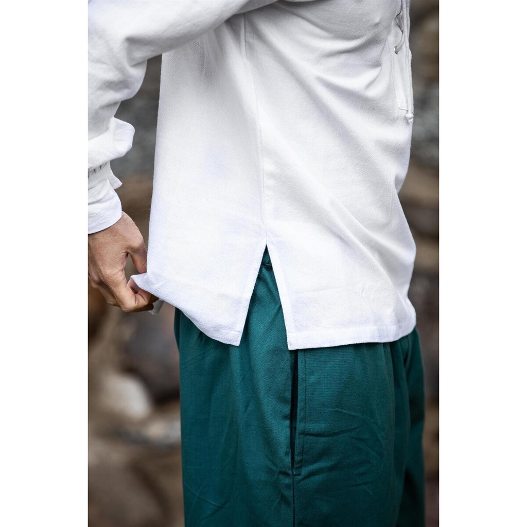 Immagine del prodotto Camicia medievale con colletto tondo Athos bianca