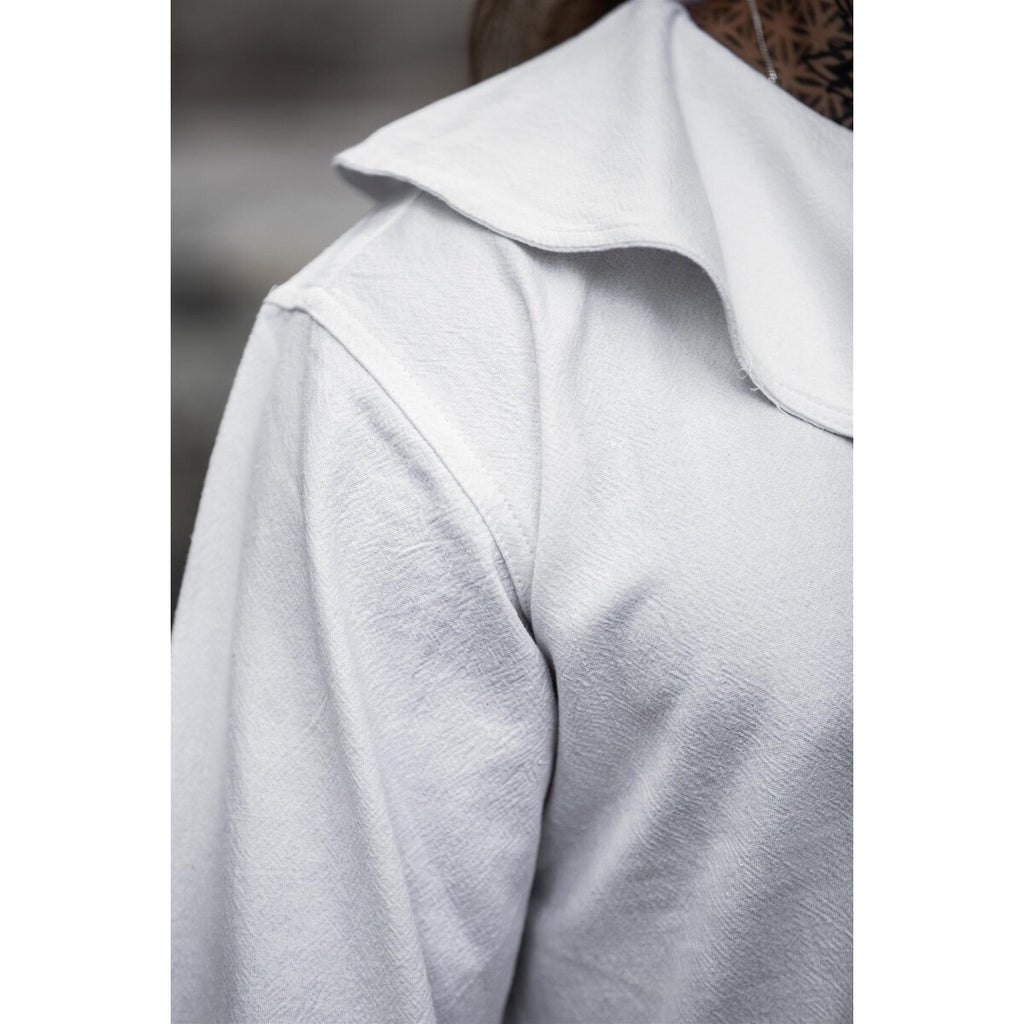 Immagine del prodotto Camicia medievale con colletto tondo Athos bianca