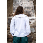 Immagine del prodotto Camicia medievale con colletto tondo Athos bianca