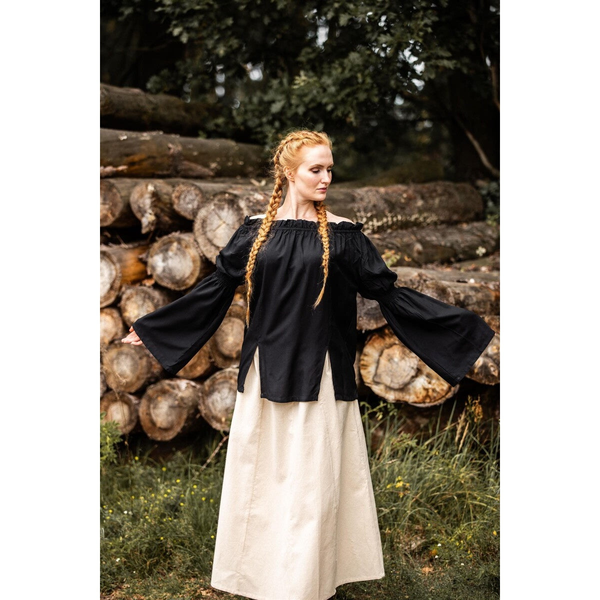 Immagine del prodotto Blusa medievale Emma nera