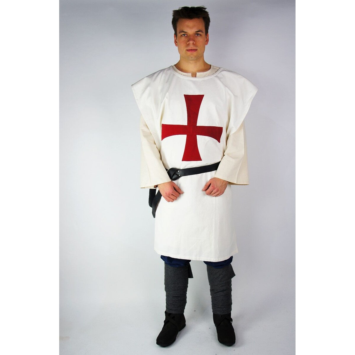 Immagine del prodotto Sopravveste medievale dei Cavalieri Templari nero-rosso