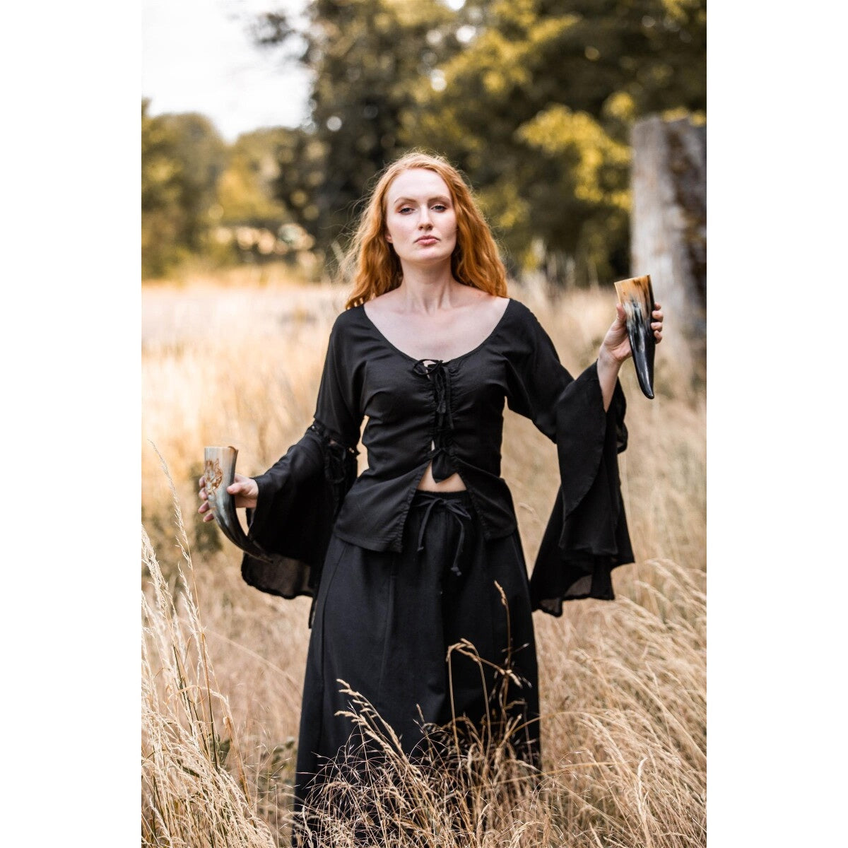 Immagine del prodotto Blusa medievale Carmen nera