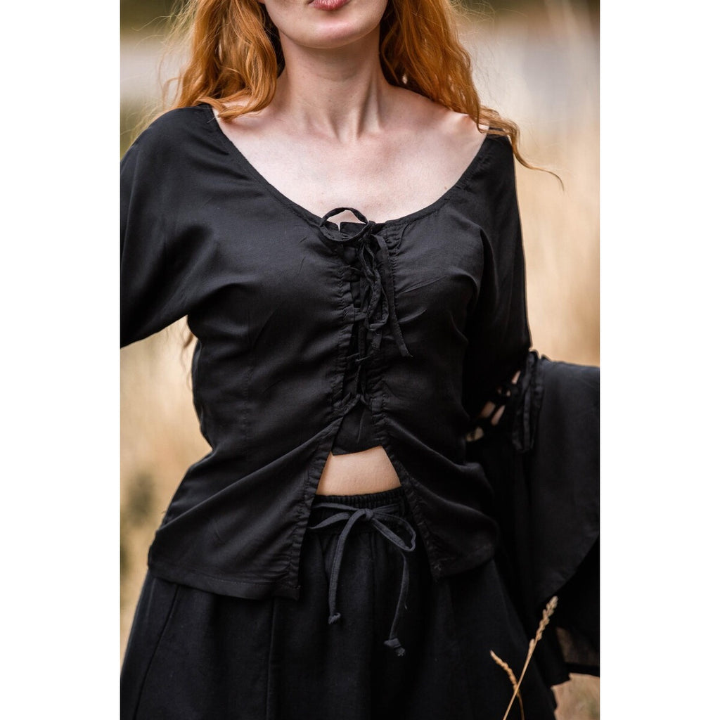 Immagine del prodotto Blusa medievale Carmen nera