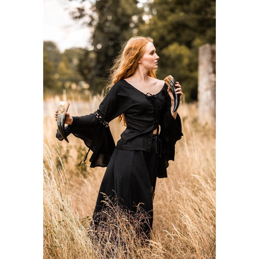 Immagine del prodotto Blusa medievale Carmen nera